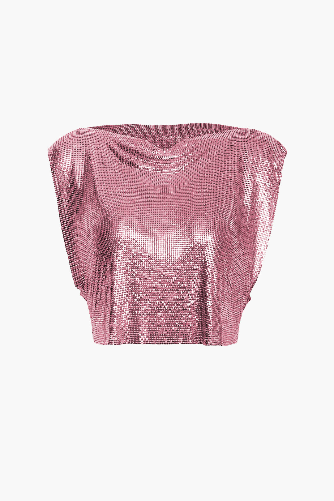 Glinsterende Metallic Tanktop