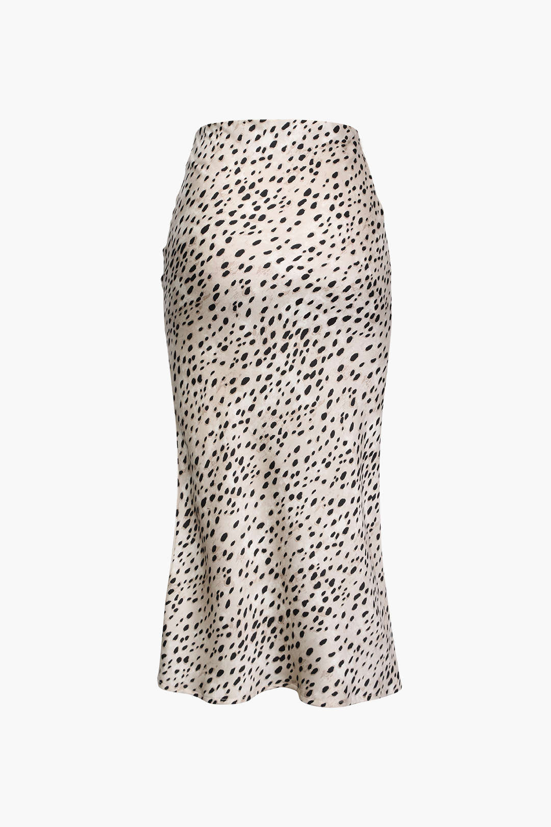 Leopardprint Rok Met Touwtjes en Split