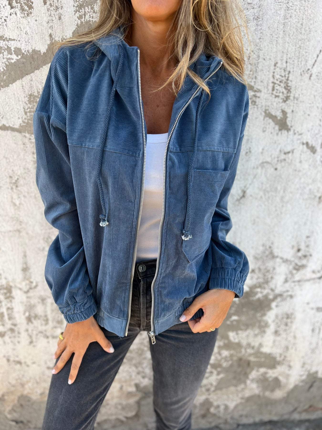 Stijlvol Corduroy Jack met Rits – Tijdloos en Comfortabel