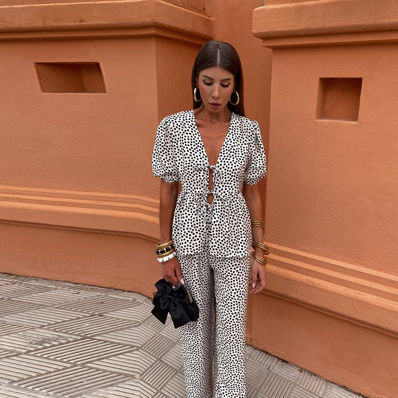 Tweedelige Linnen Outfit voor Dames – Perfect voor de Zomer