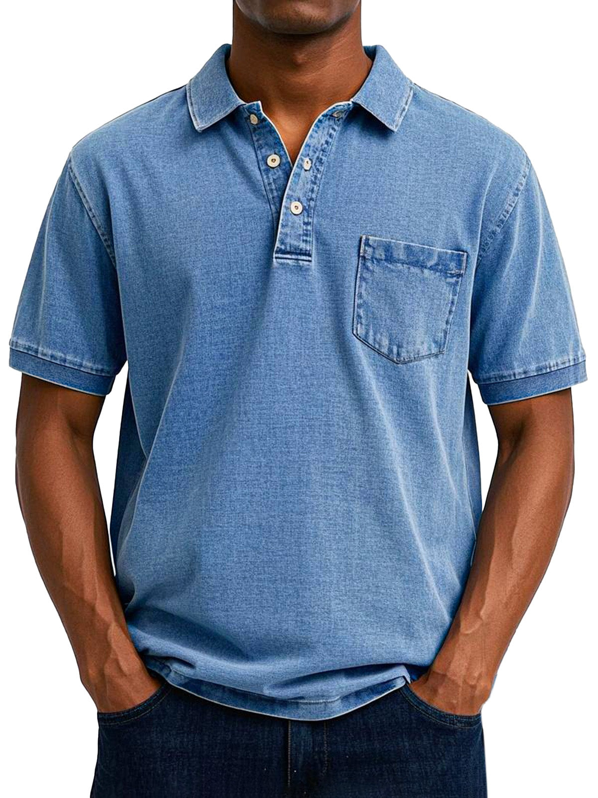 Retro Heren Polo met Klassieke Look voor heren