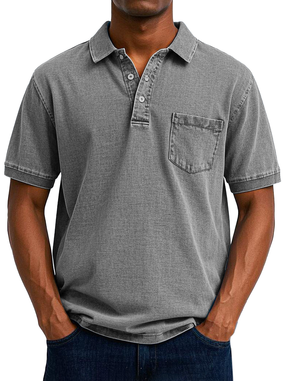 Retro Heren Polo met Klassieke Look voor heren