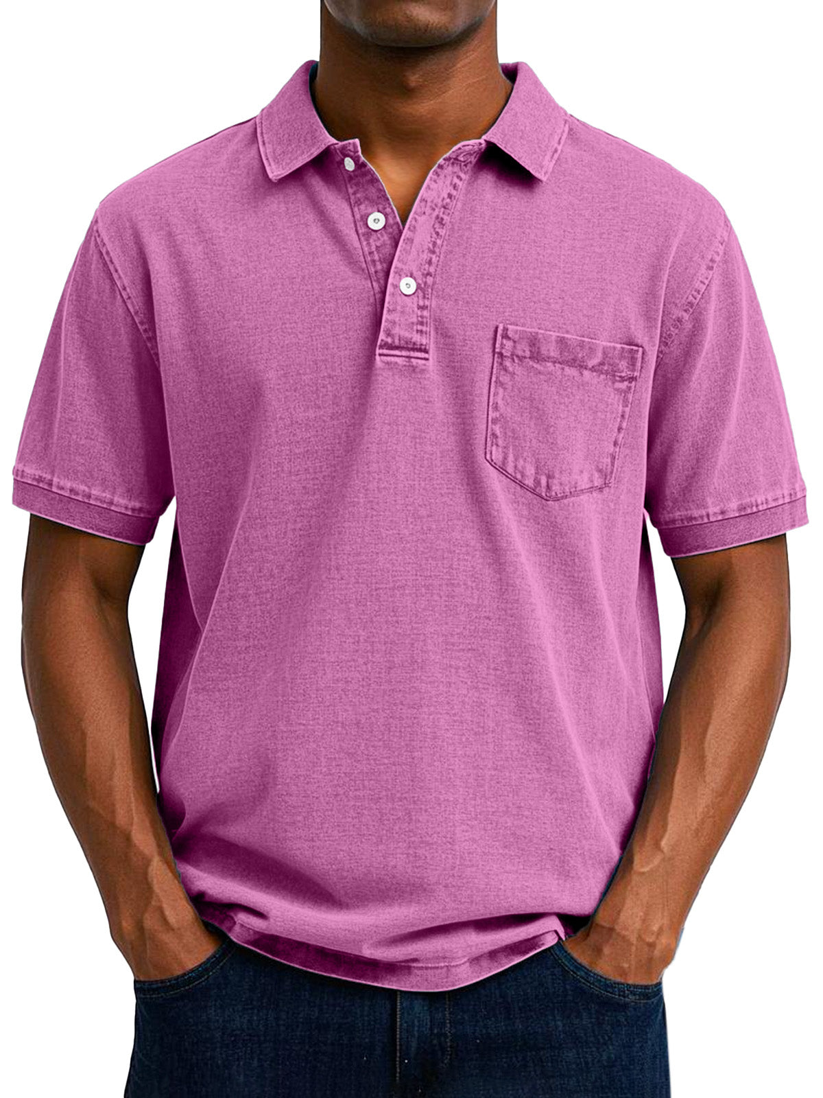 Retro Heren Polo met Klassieke Look voor heren