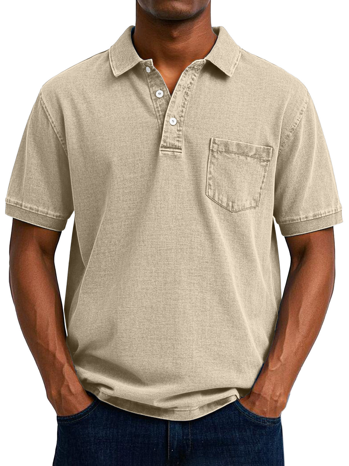 Retro Heren Polo met Klassieke Look voor heren