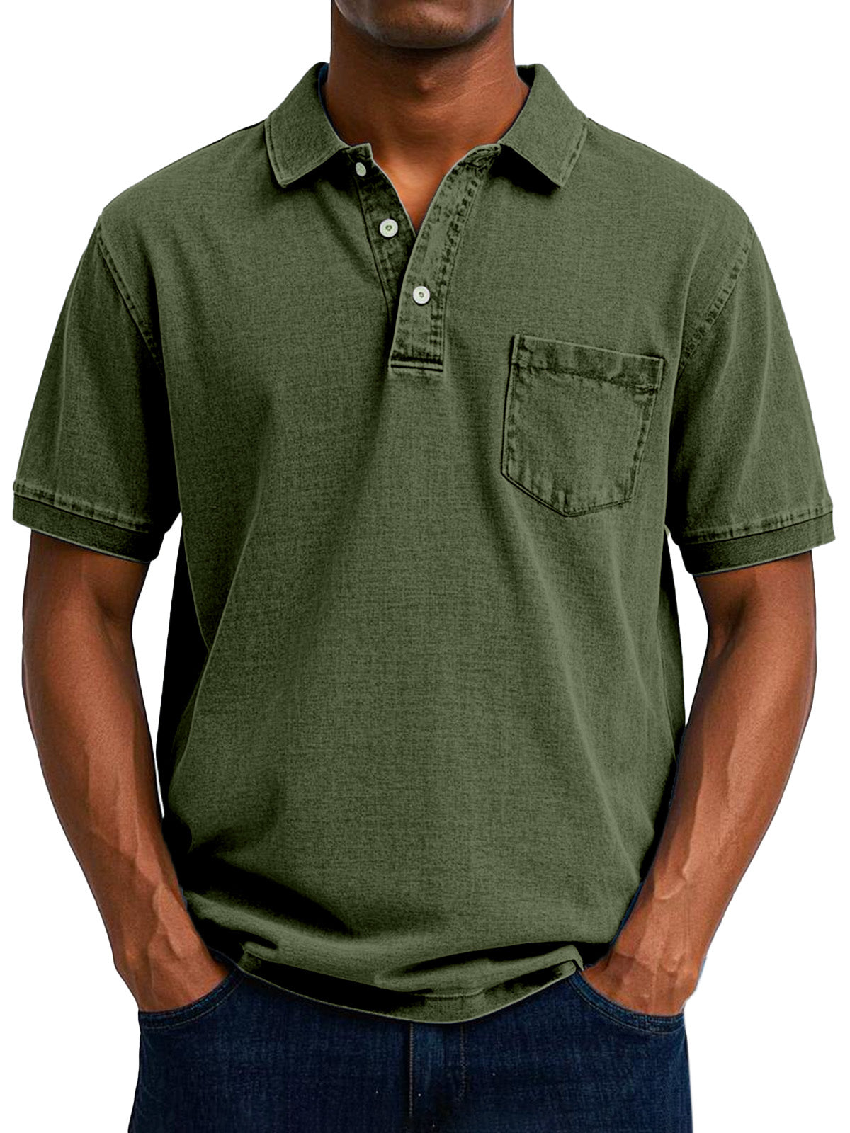 Retro Heren Polo met Klassieke Look voor heren