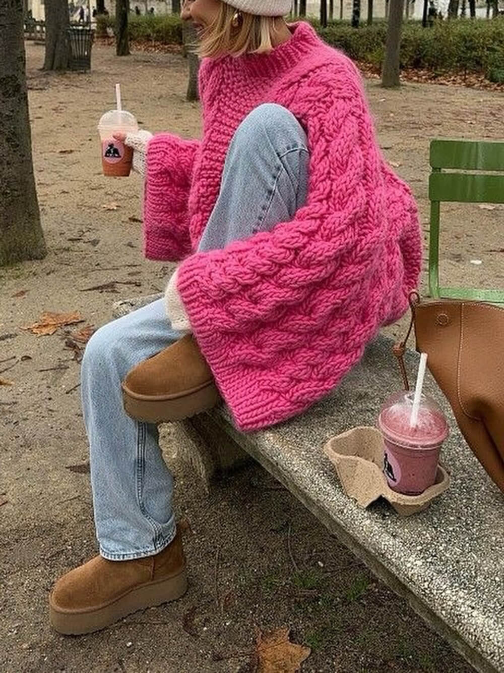 Isabella Cable Knit Sweater | Comfortable Warm Sweater