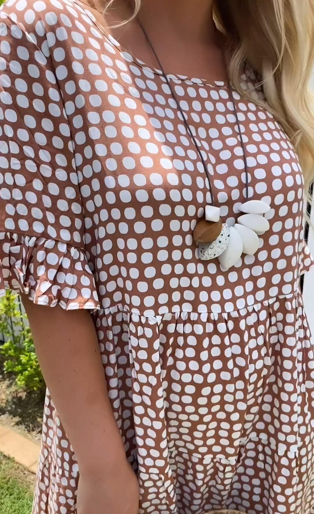 Zomerse Midi-jurk met Stippen voor Dames