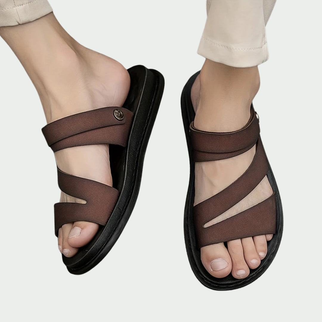 Casual leren sandalen voor heren