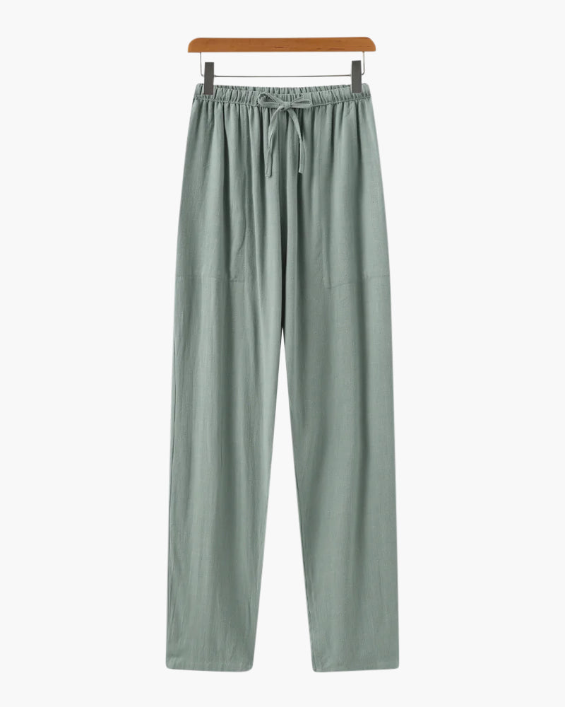 Lichtgewicht Slim Fit Linnen Broek voor Heren
