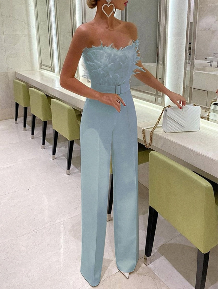 Elegante Jumpsuit met Slim-Fit Top voor Dames