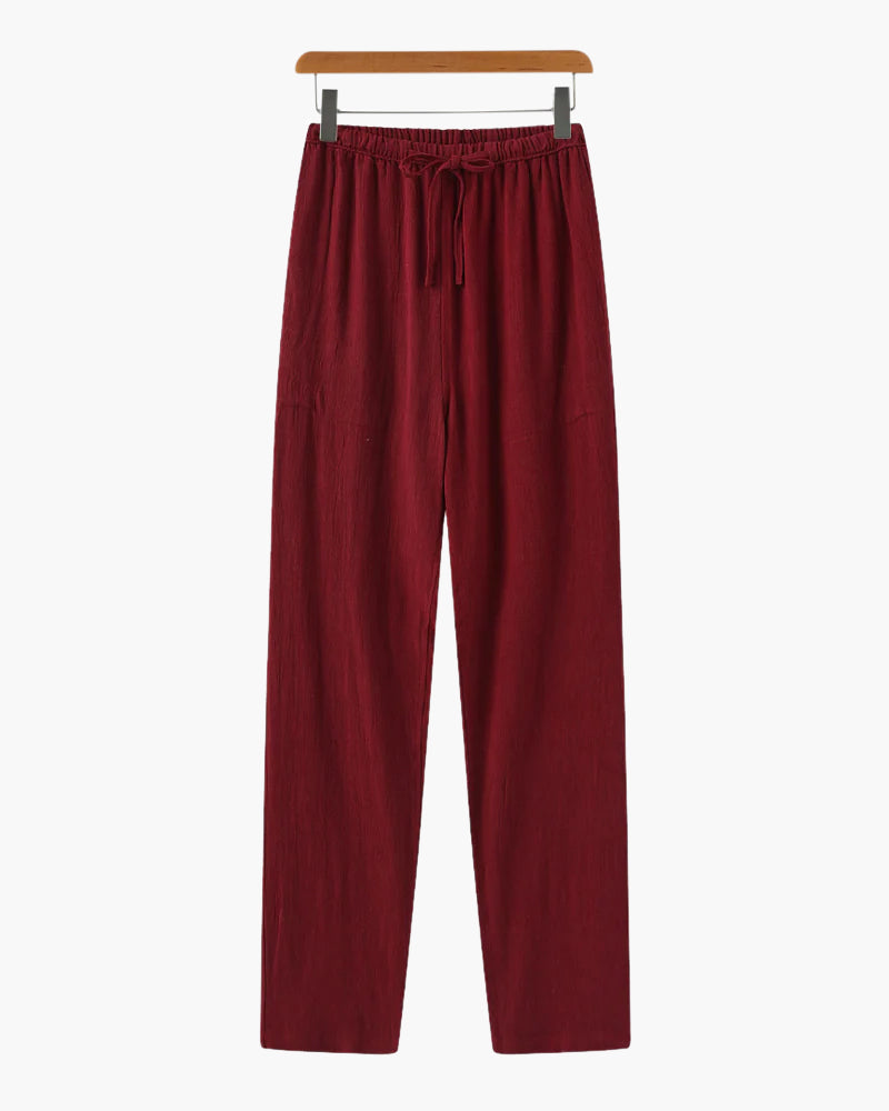 Lichtgewicht Slim Fit Linnen Broek voor Heren