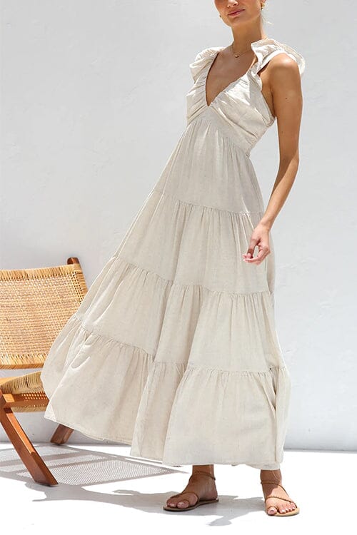 Ophelia Elegante Maxi Jurk met Ruches