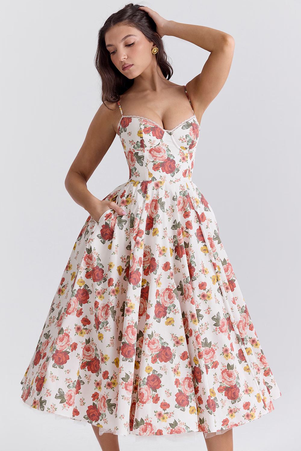 Vanessa Elegante Satijnen Feestjurk