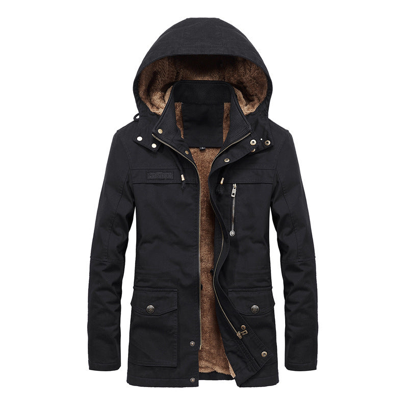 Heren Parka Winterjas – Lang Model – Sherpa Voering – Verstelbare Capuchon – Meerdere Zakken – Relaxte Pasvorm