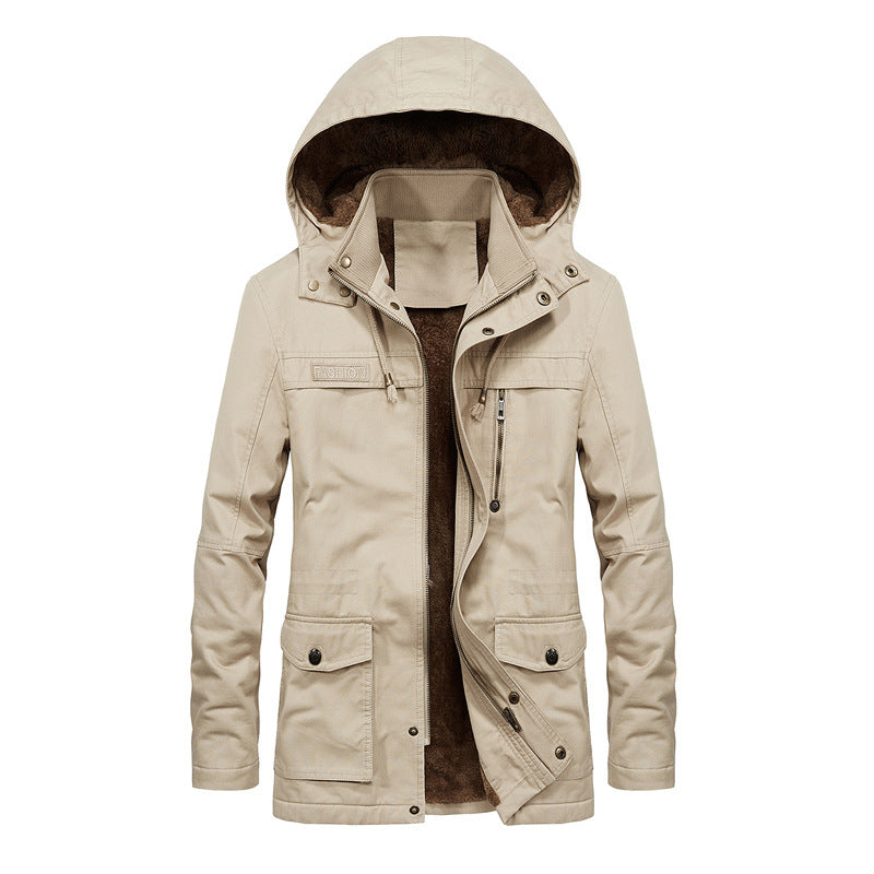 Heren Parka Winterjas – Lang Model – Sherpa Voering – Verstelbare Capuchon – Meerdere Zakken – Relaxte Pasvorm