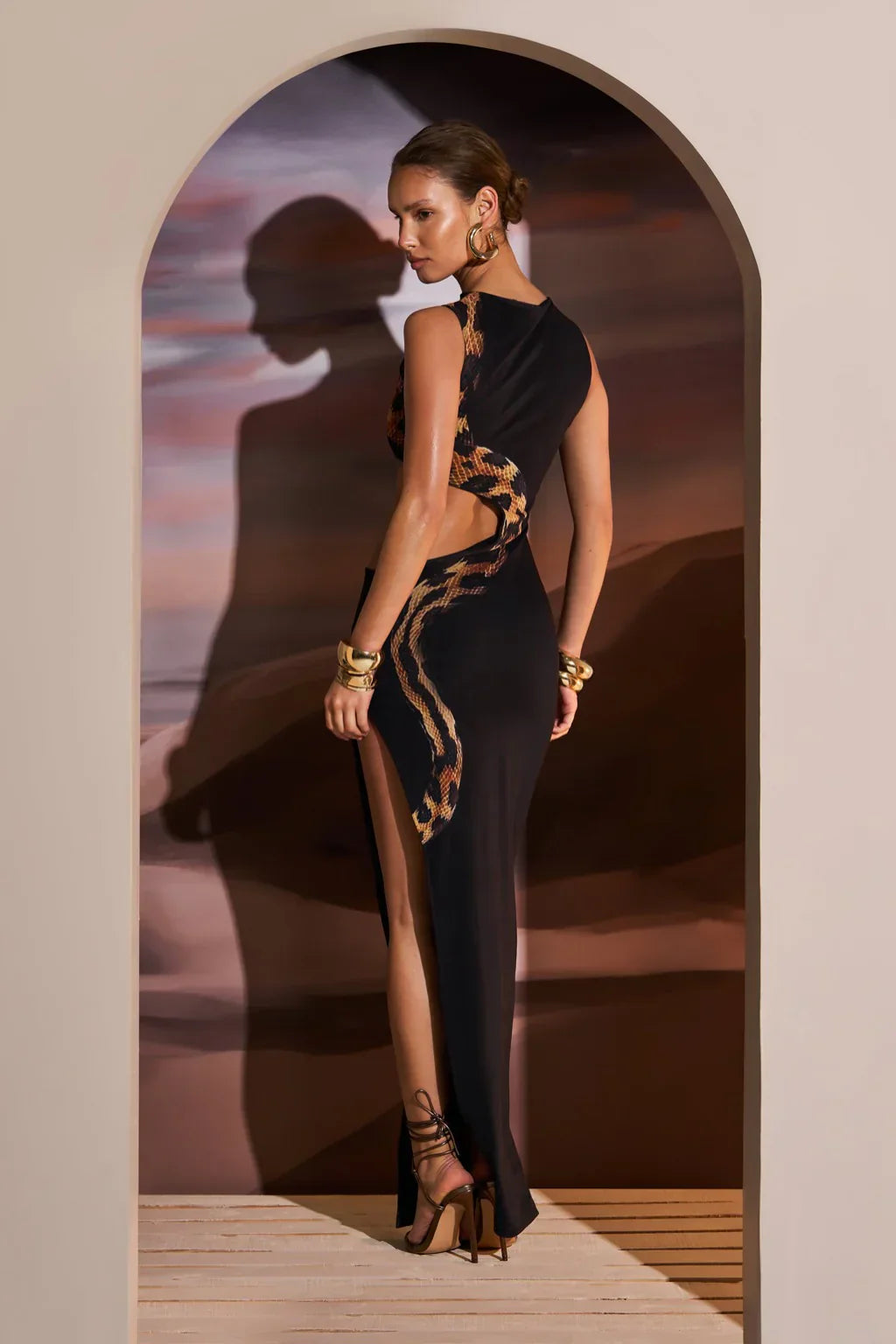 Gedurfde Cut-Out Maxi Jurk voor Dames