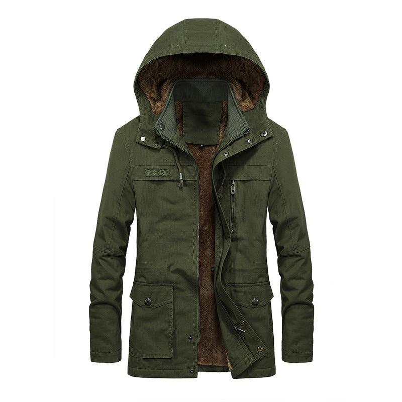 Heren Parka Winterjas – Lang Model – Sherpa Voering – Verstelbare Capuchon – Meerdere Zakken – Relaxte Pasvorm