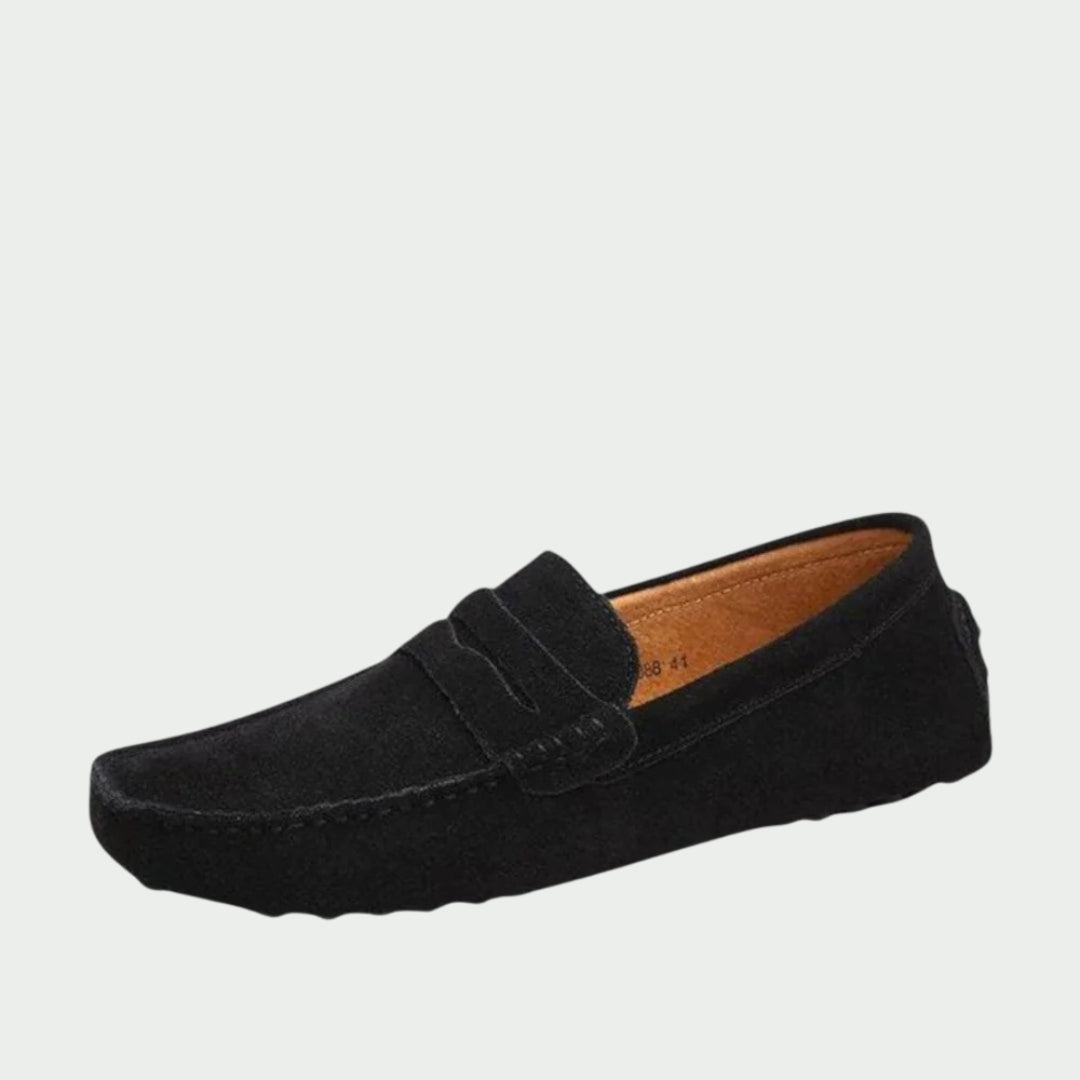 Handgemaakte suède leren loafers voor heren