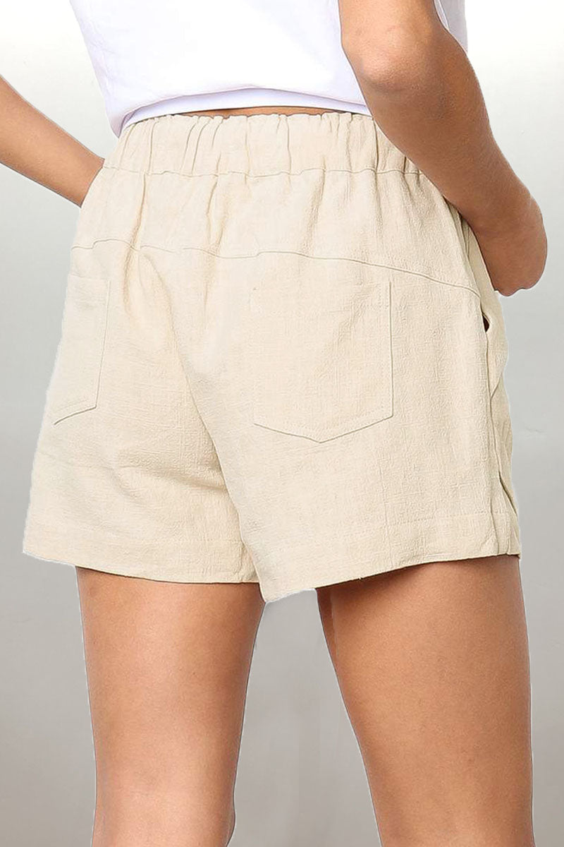 Relaxed Fit Shorts met Trekkoord en Zijzakken voor Dames