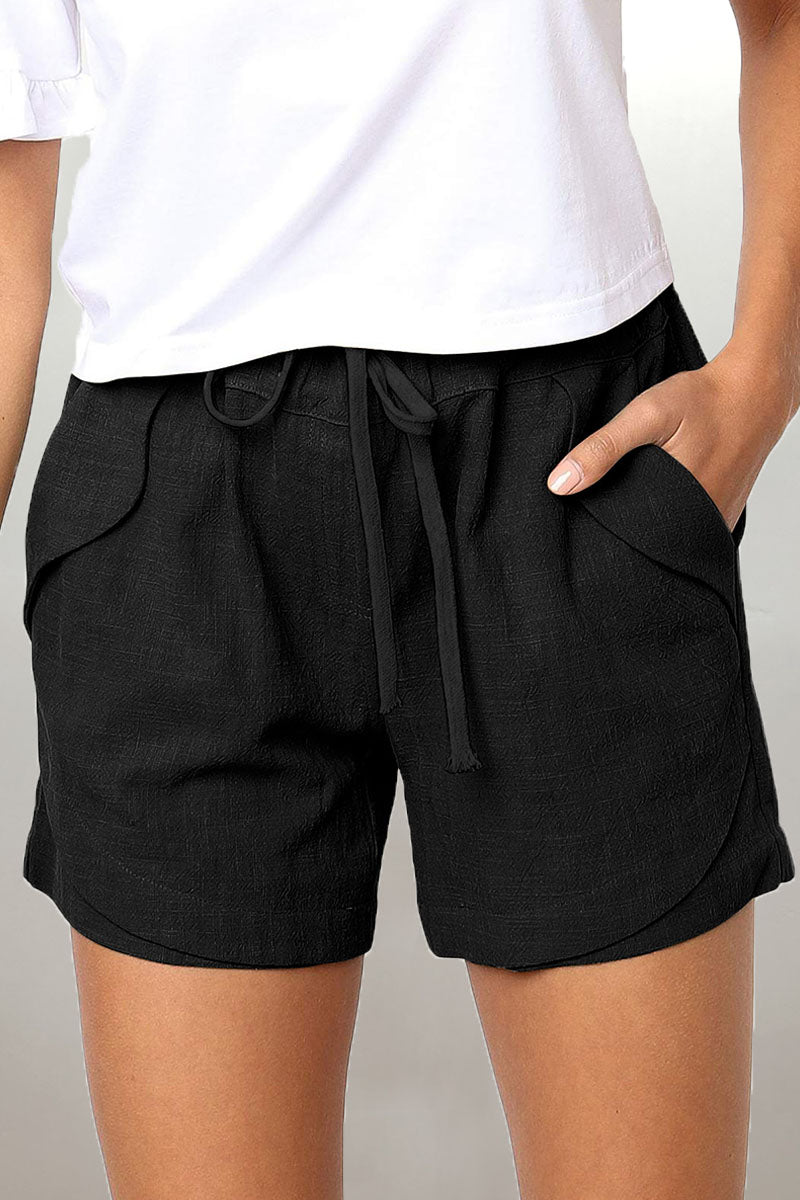 Relaxed Fit Shorts met Trekkoord en Zijzakken voor Dames