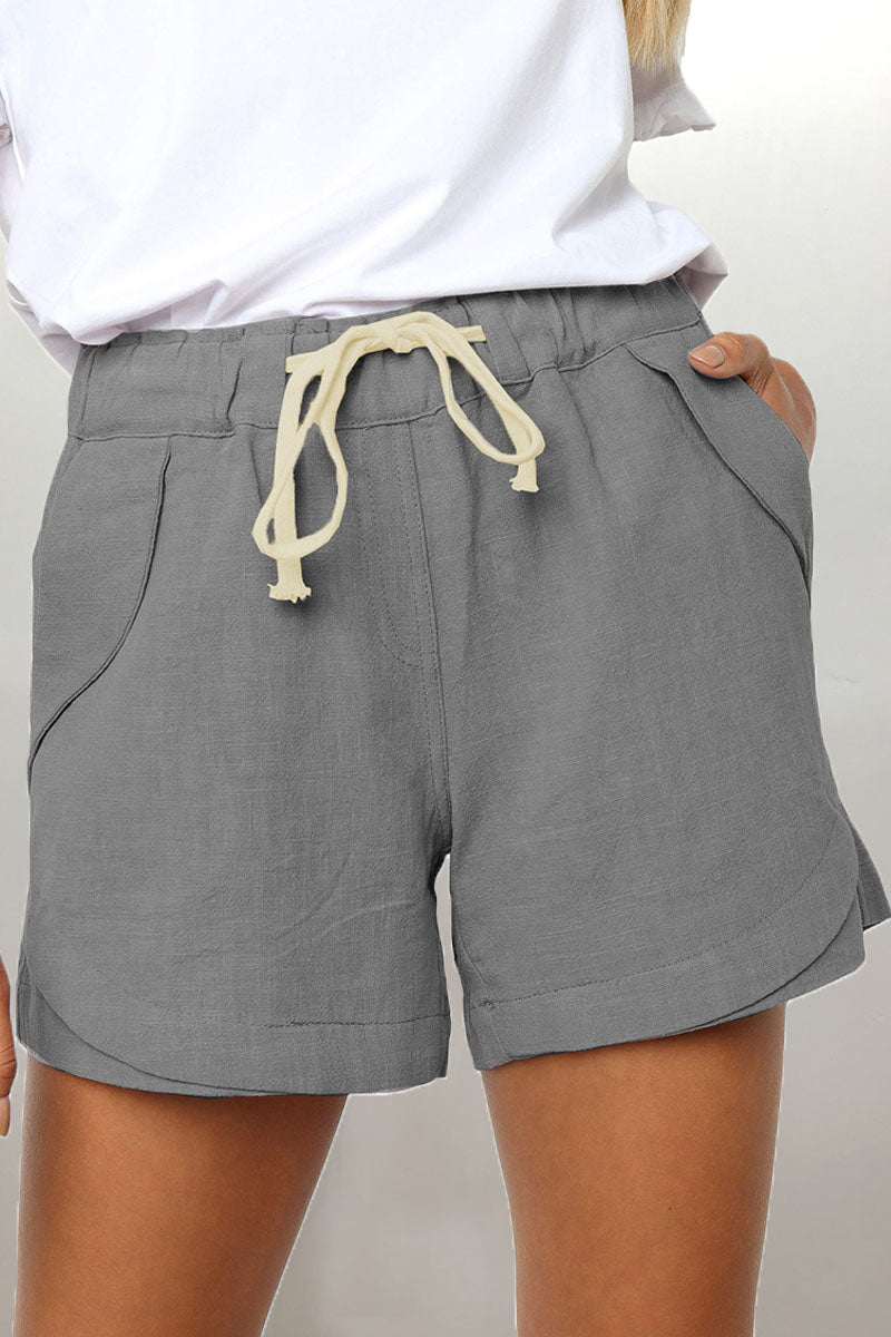 Relaxed Fit Shorts met Trekkoord en Zijzakken voor Dames