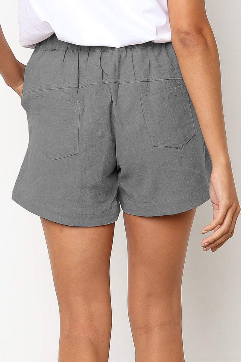 Relaxed Fit Shorts met Trekkoord en Zijzakken voor Dames