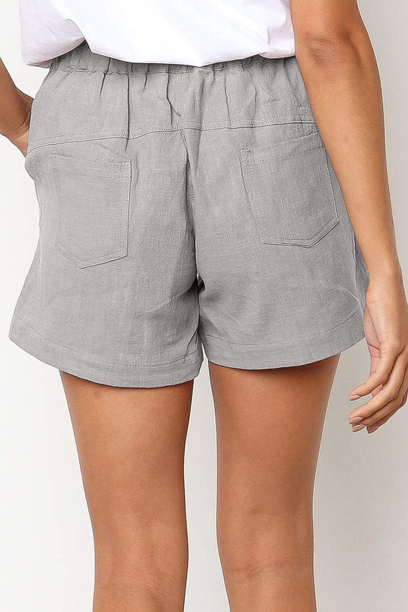 Relaxed Fit Shorts met Trekkoord en Zijzakken voor Dames