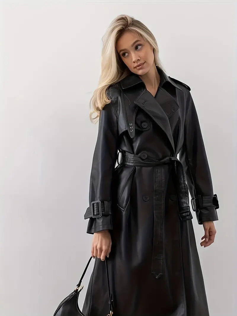 Celine Leren Winterjas voor Dames