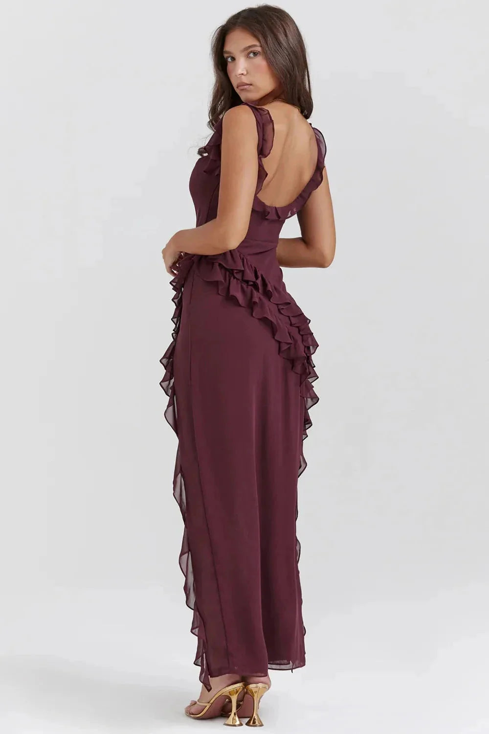 Lara Maxi Jurk met Splits