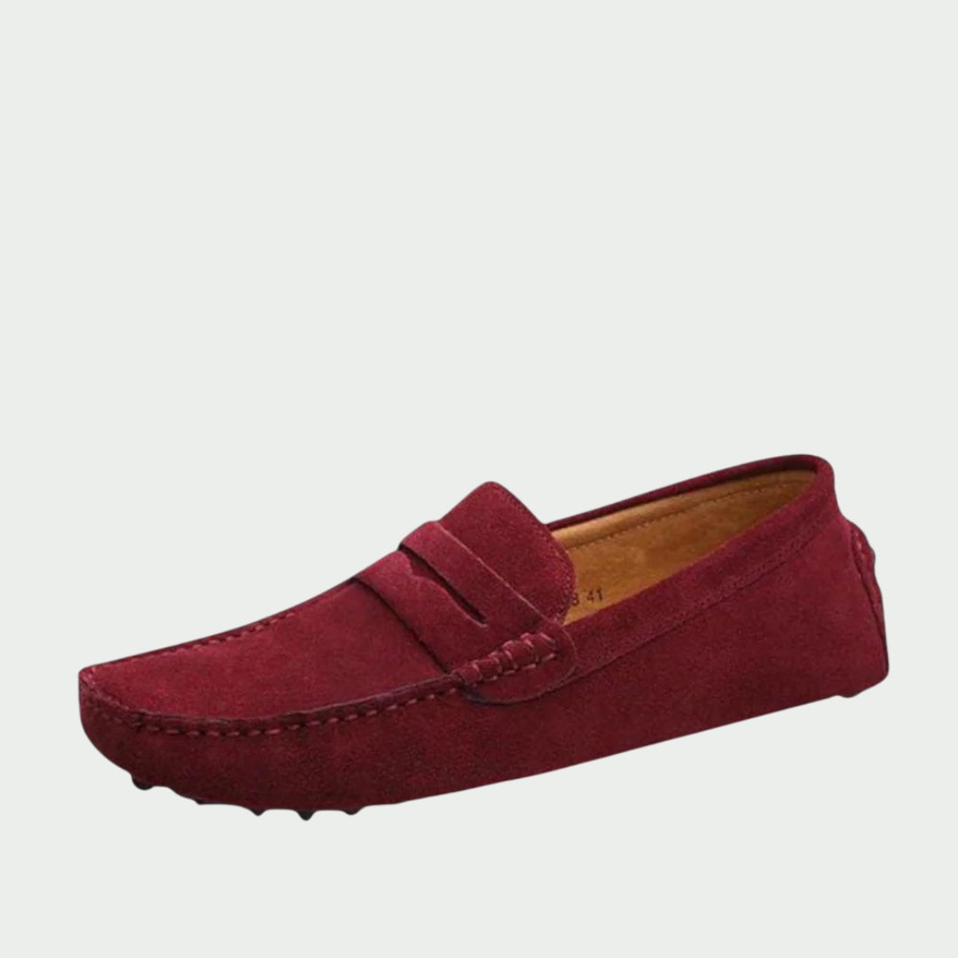 Handgemaakte suède leren loafers voor heren