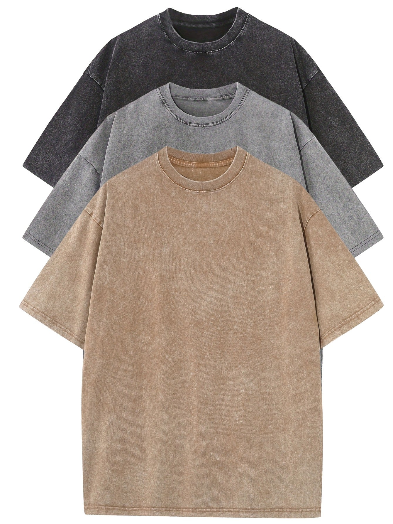 Set van 3 Elegante Oversized Overhemden voor Heren