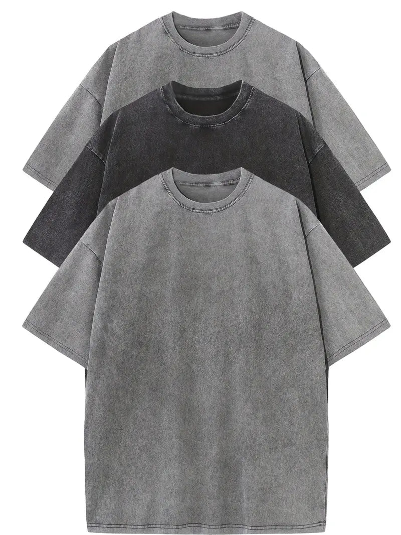 Set van 3 Elegante Oversized Overhemden voor Heren