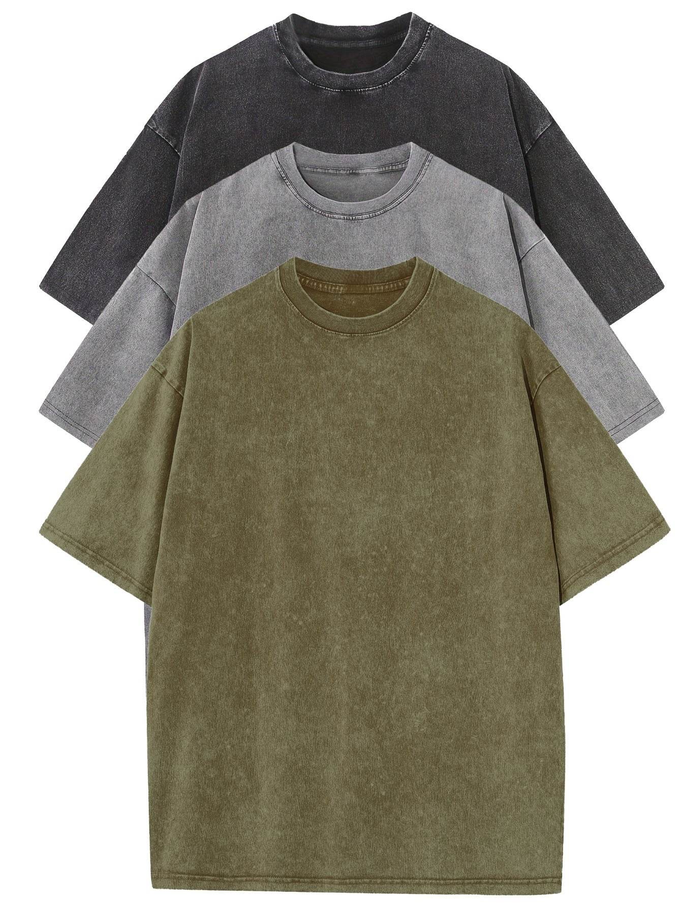 Set van 3 Elegante Oversized Overhemden voor Heren