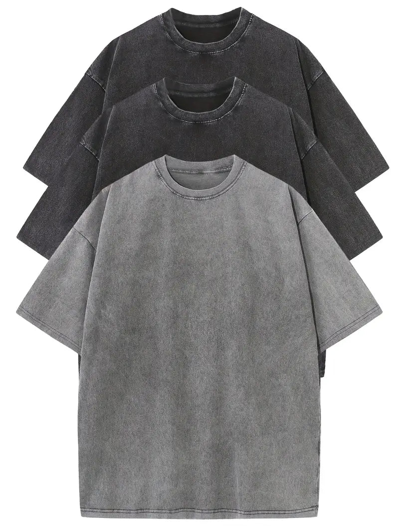 Set van 3 Elegante Oversized Overhemden voor Heren