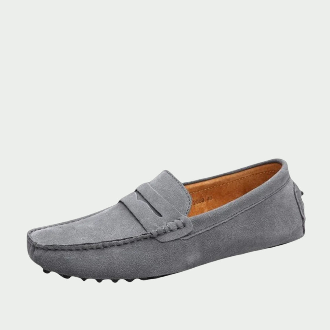 Handgemaakte suède leren loafers voor heren