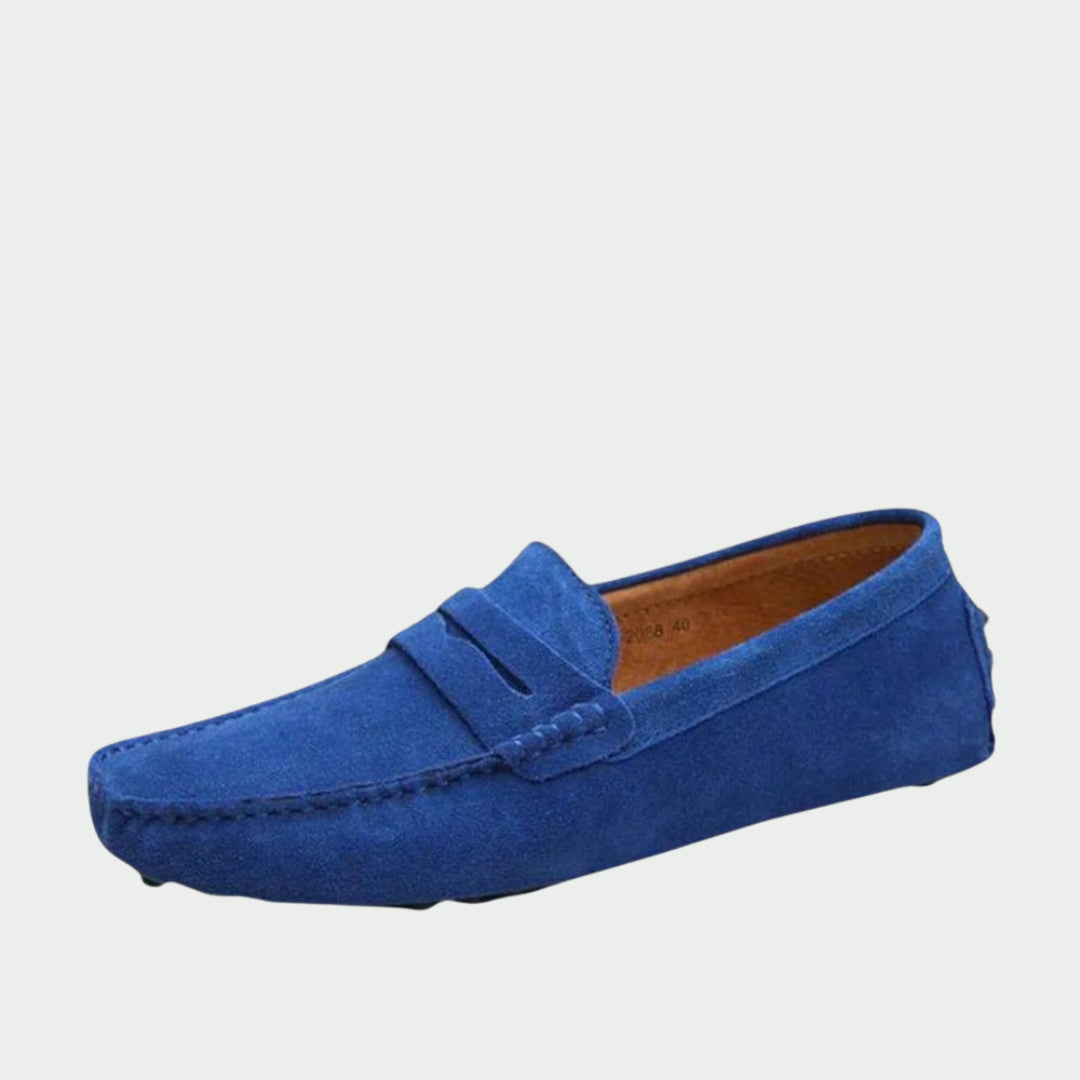 Handgemaakte suède leren loafers voor heren