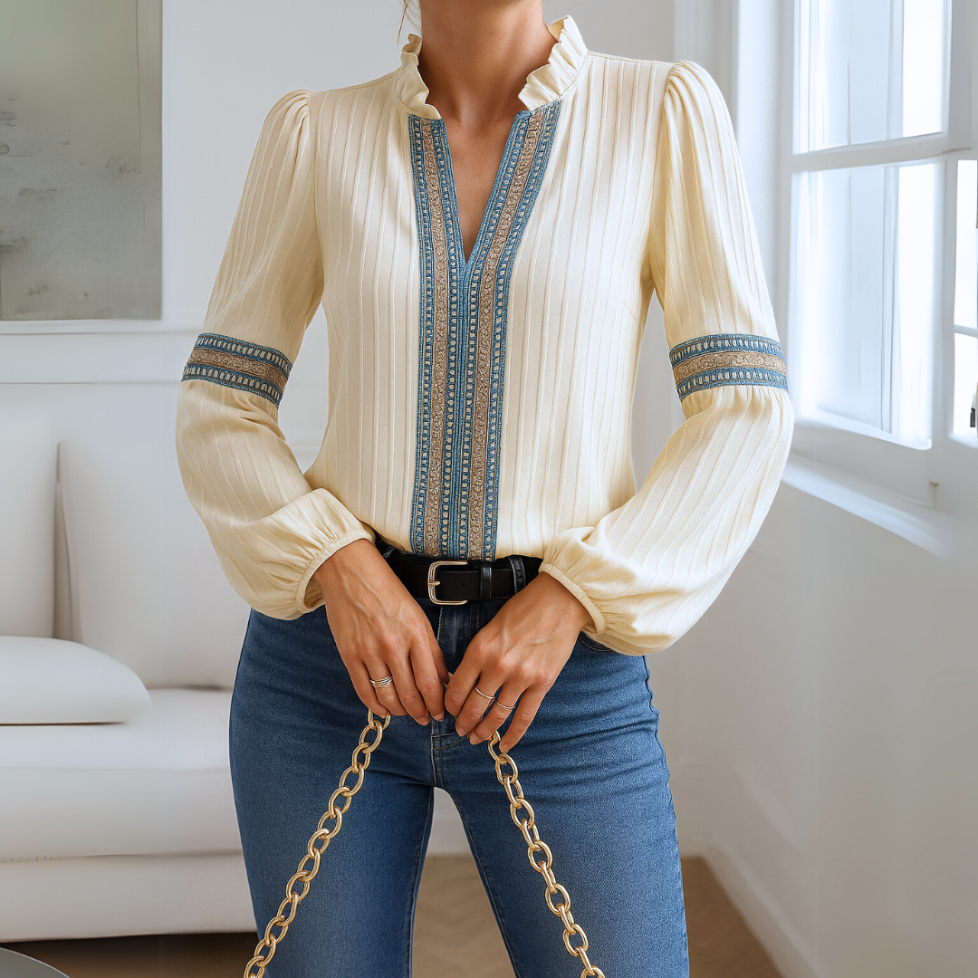 Elegante kanten blouse voor dames