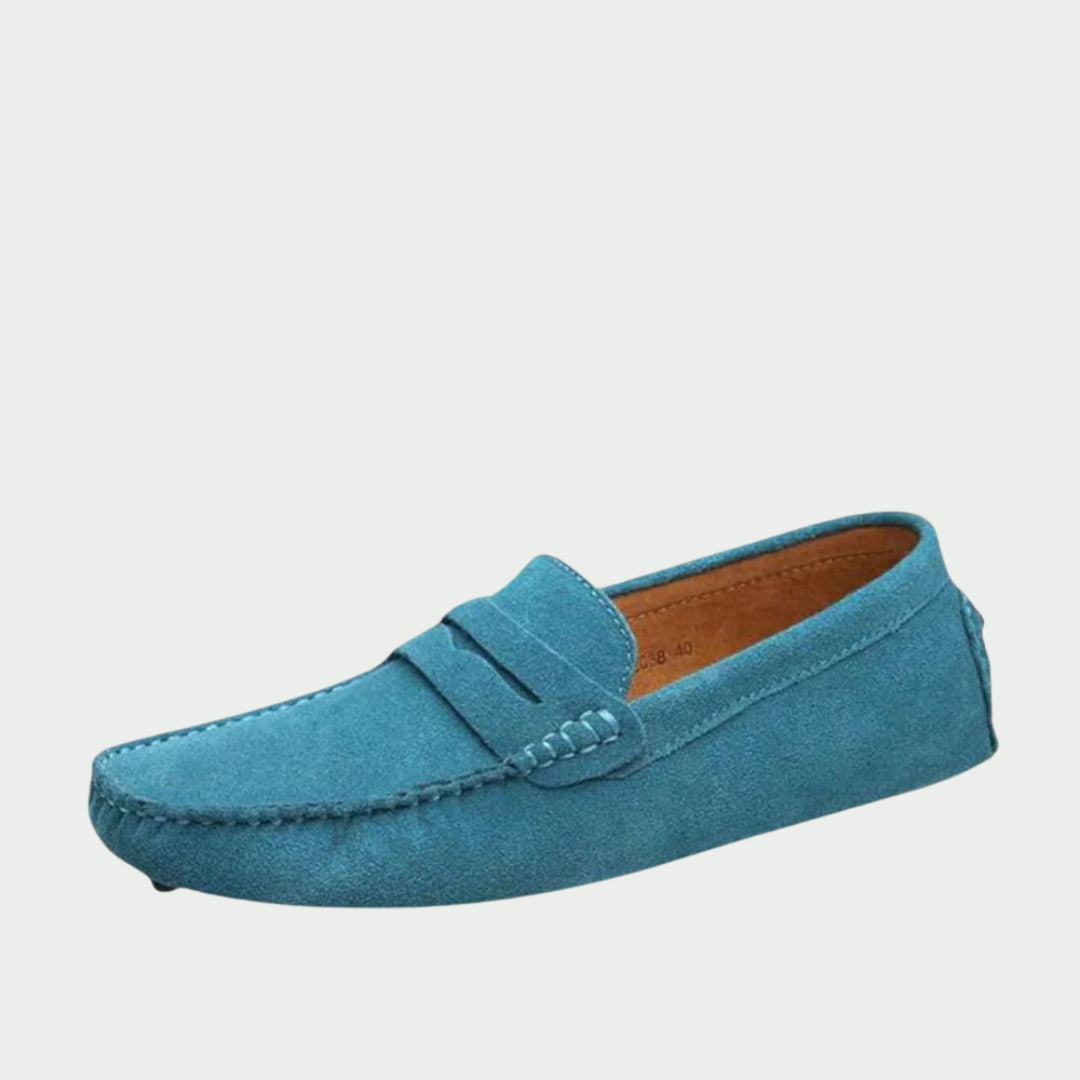 Handgemaakte suède leren loafers voor heren
