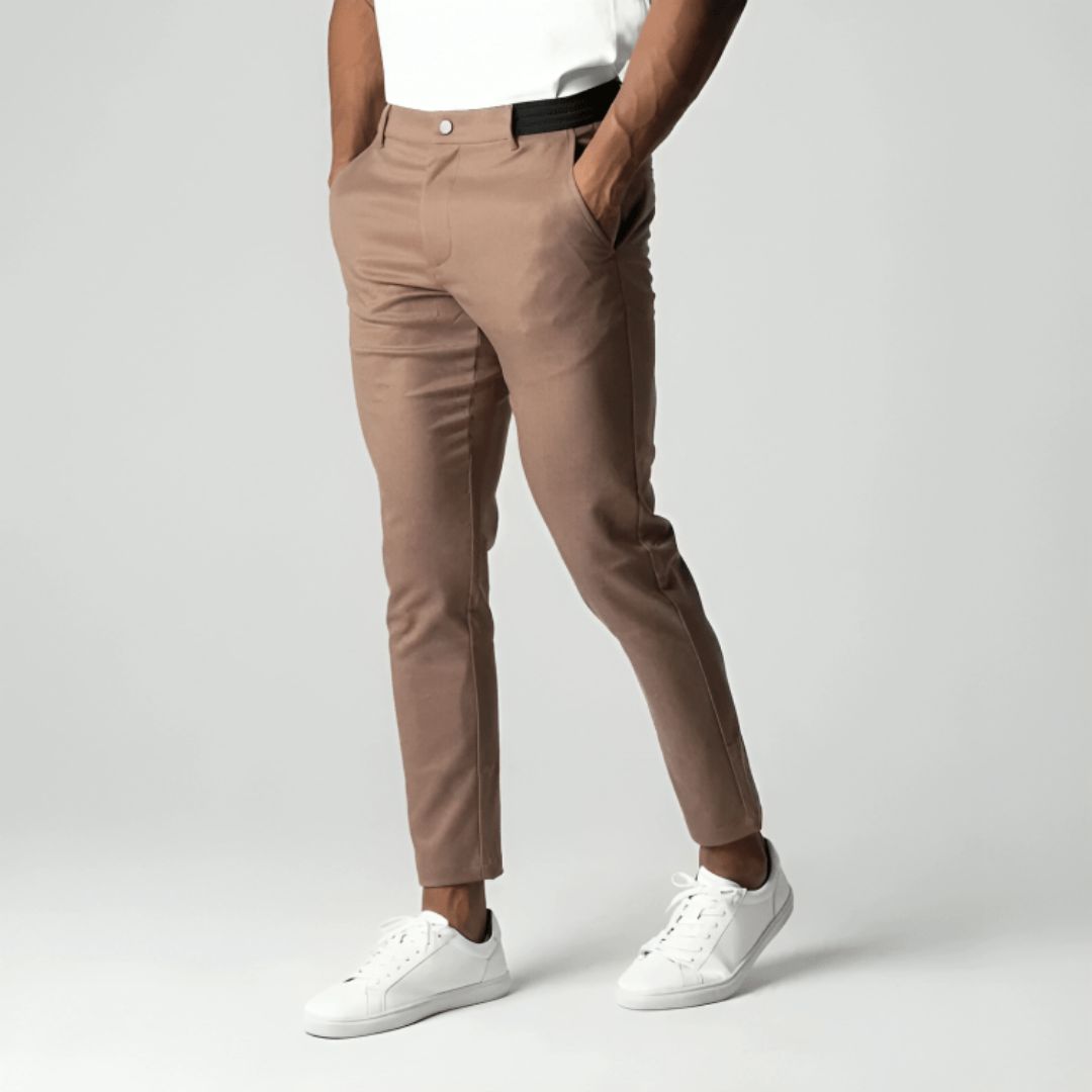 Slim Fit Stretch Chino met Comfortabele Pasvorm broeken voor heren