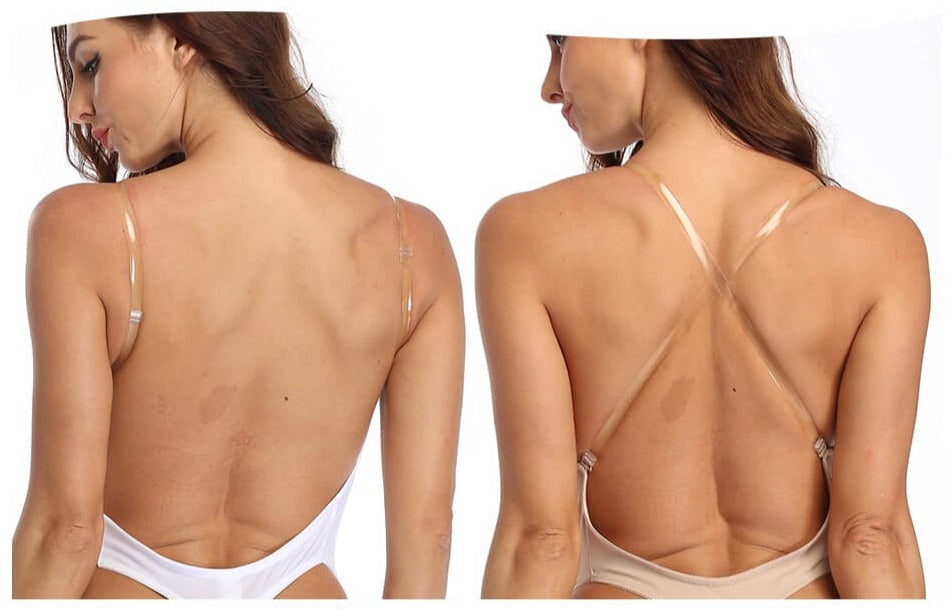 Body Shaper met Diepe V-Hals en Open Rug voor Dames