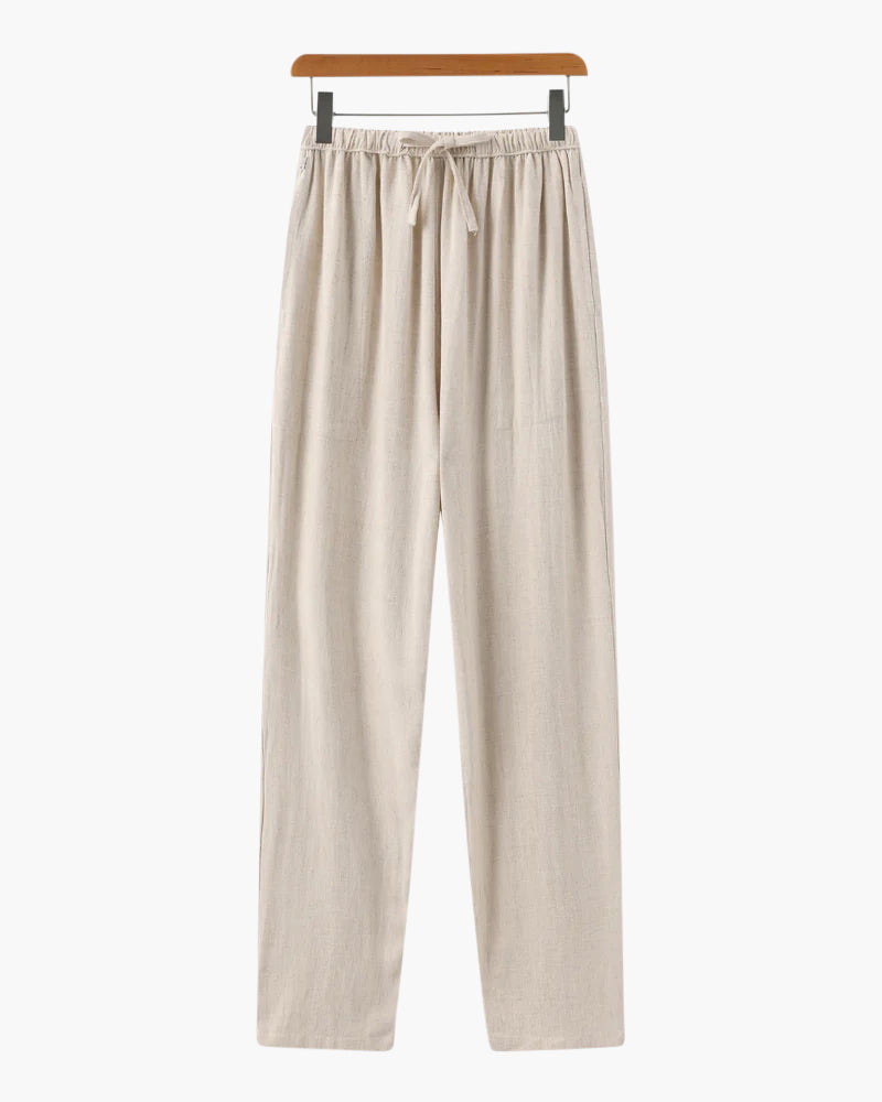 Lichtgewicht Slim Fit Linnen Broek voor Heren