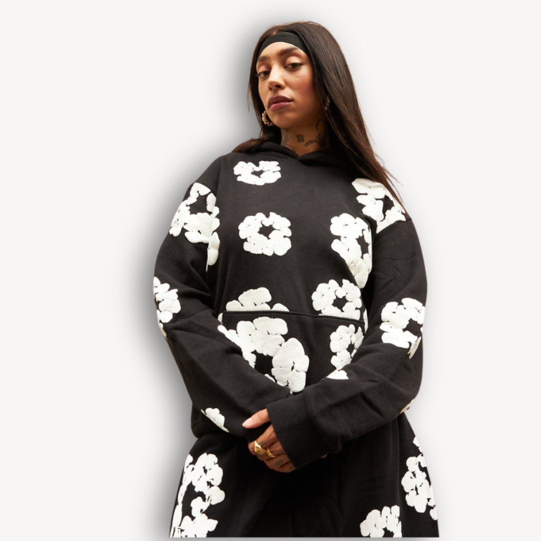 Unisex Katoenen Wreath Hoodie en Joggingbroek Set