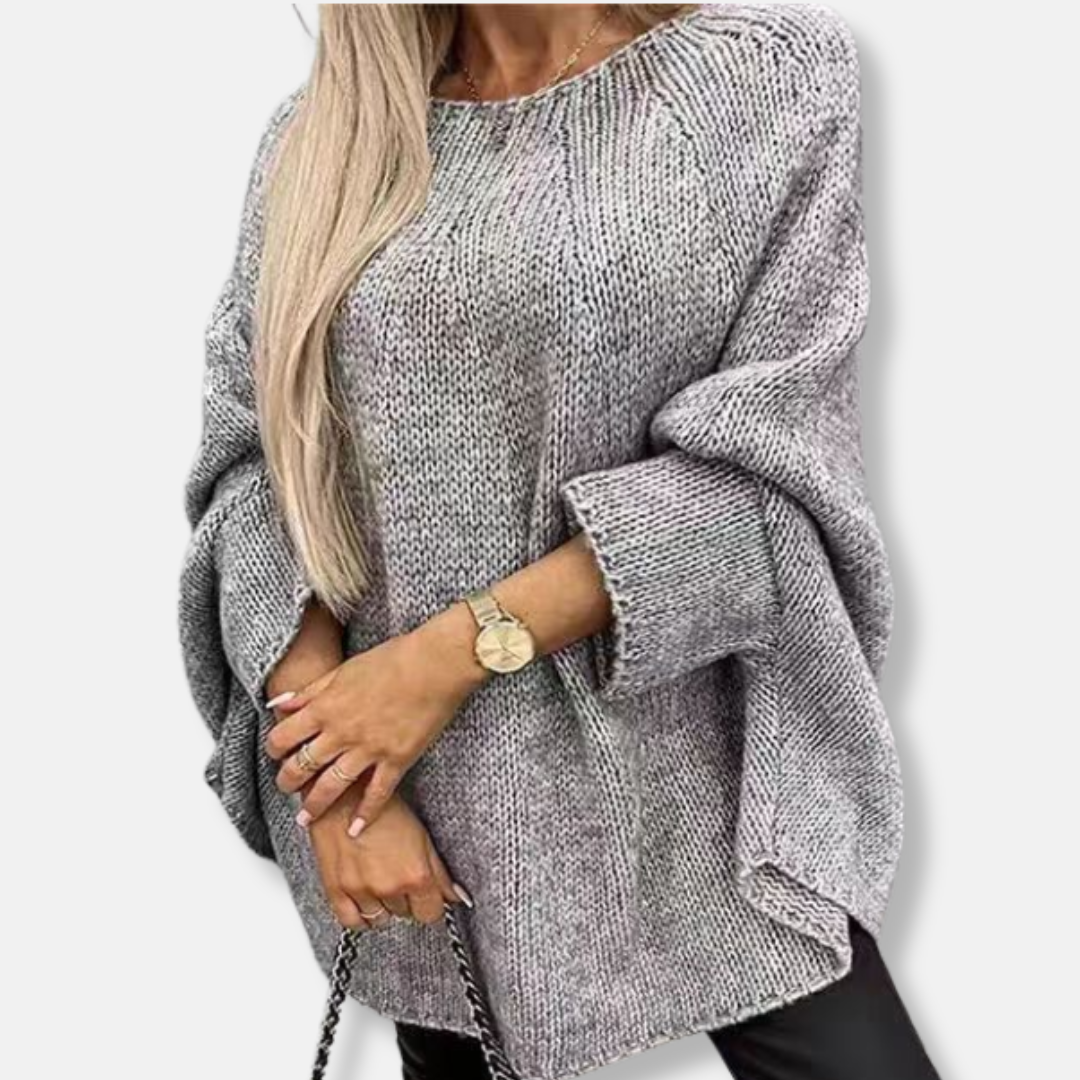 Ladies Sweater - Chunky Knit - Loose Fit - Round Neck