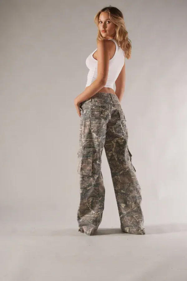 Stijlvolle Camo Cargo Broek
