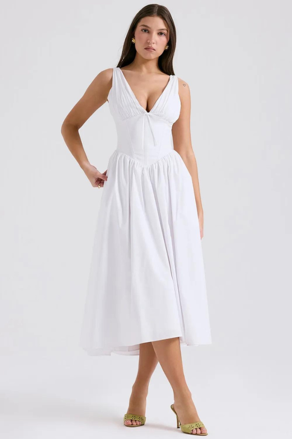 Stijlvolle Pleated Maxi Jurk voor Dames