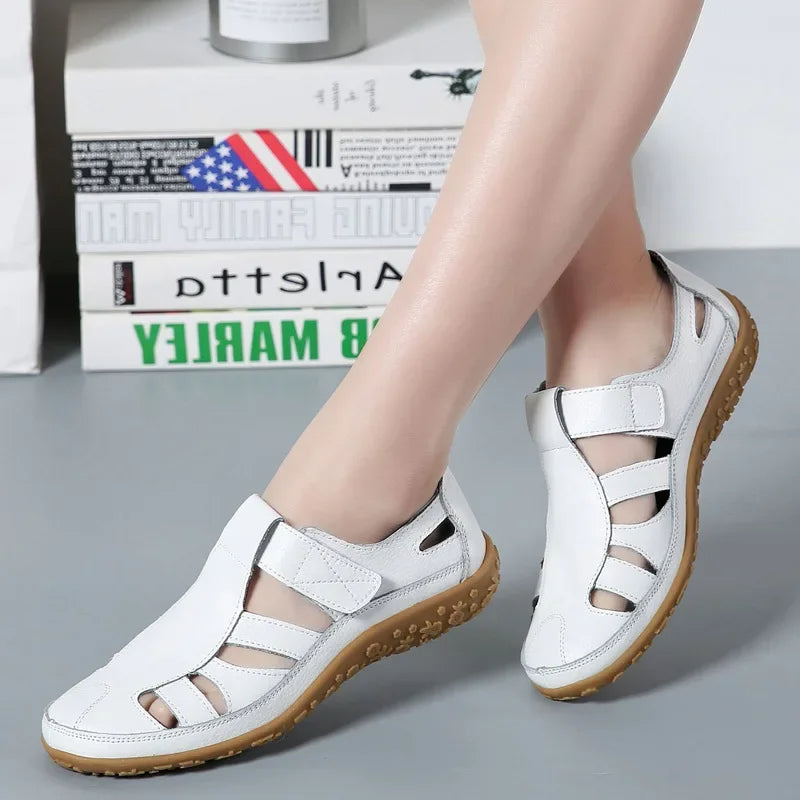 Comfortabele Leren Sandalen voor Dames