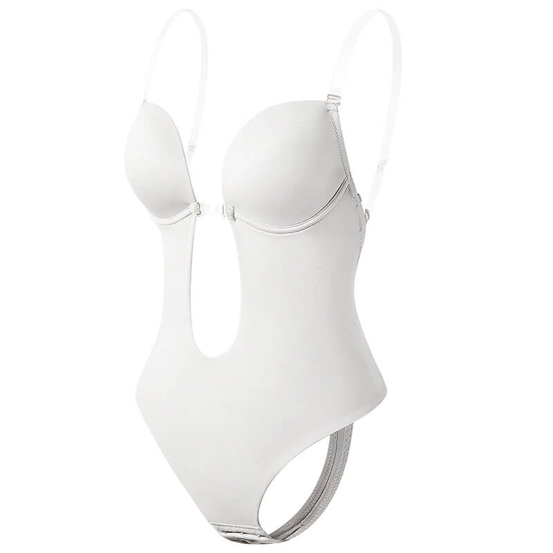 Body Shaper met Diepe V-Hals en Open Rug voor Dames