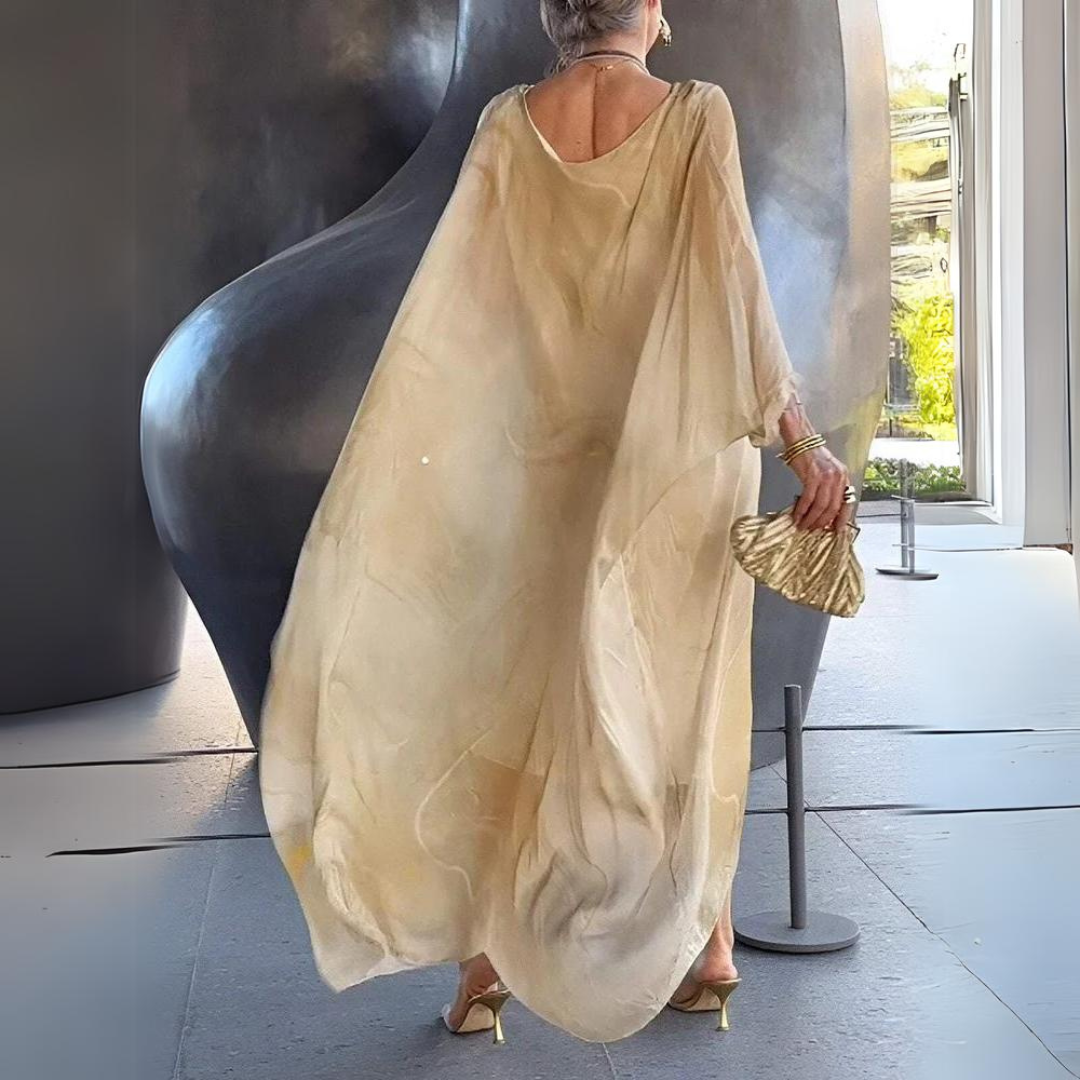 Elegante Maxi Jurk van Zijdechiffon voor Dames