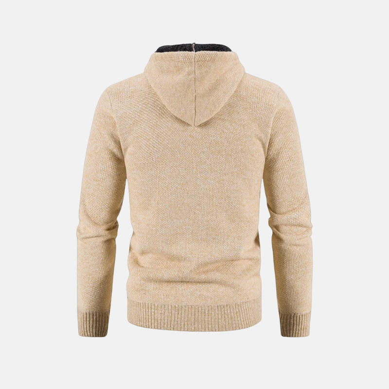 Men's Hoodie – Fleece Lined – Regular Fit – With Zipper – Soft Knit Fabric