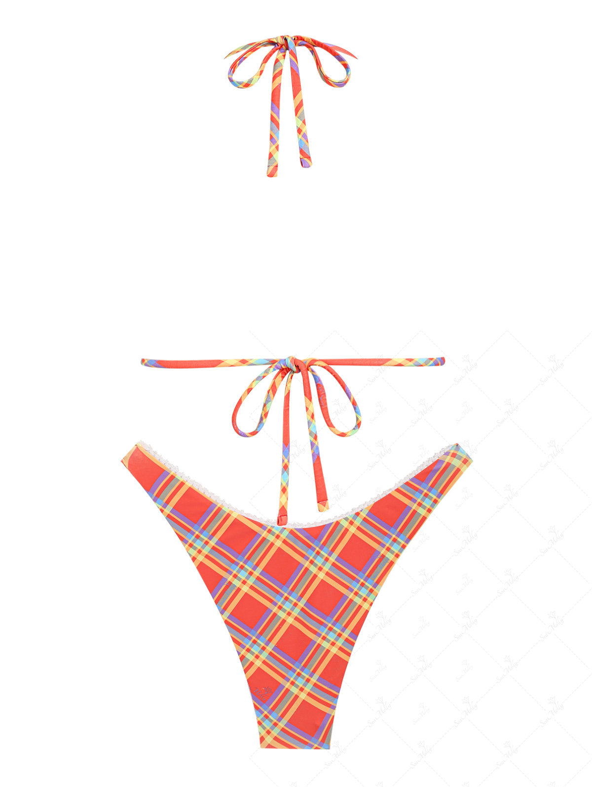 Seamolly Gingham Halter Bikini voor dames